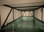 Pool mit Umkleiden im Untergeschoss - Exklusives Reitanwesen mit Therapiezentrum in der Lüneburger Heide